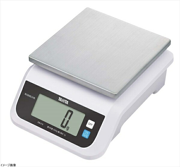 タニタ デジタルスケール(取引証明以外用) 2kg ホワイト KW-210-WH