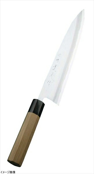 本命ギフト 厨房卸問屋名調堺實光 紋鍛 骨切庖丁 片刃 24cm