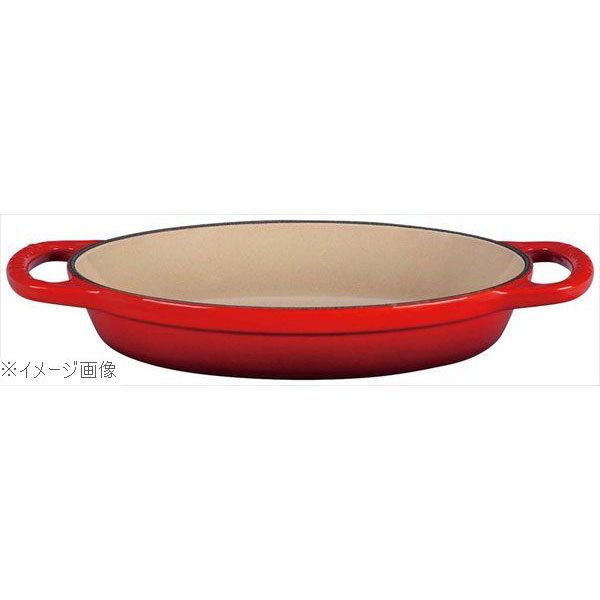 11265円 【特別送料無料！】 ル クルーゼ シグニチャー オーバル プレート ２４ｃｍ ２０１８８−２４−０６ チェリーレッド