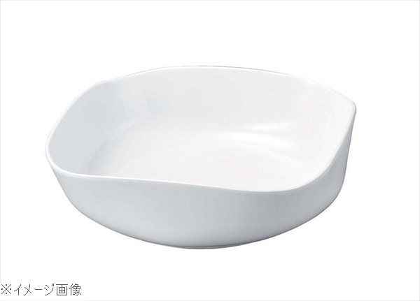 ニューホワイト 渕丸角盛鉢 ３３ｃｍ｜ダイニングマート