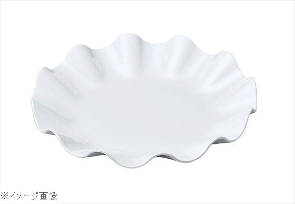 ニューホワイト ウェーブ丸盛皿 ４０ｃｍ