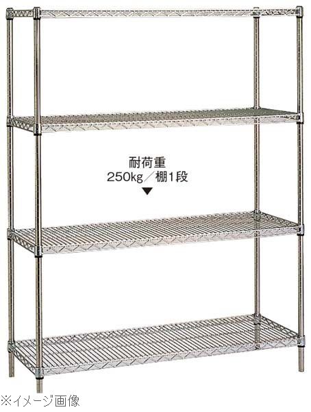 18-8（ステンレス） ステンレスエレクターシェルフ ４段 ＰＳ２２００×ＳＳＳ９１０