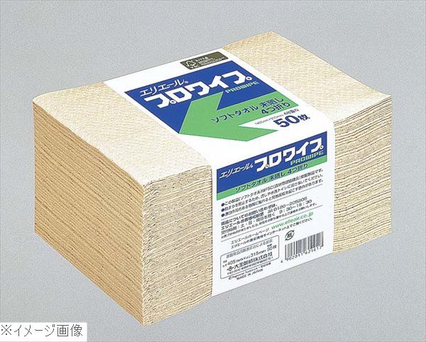 エリエール プロワイプ ソフトタオル 未晒し帯留め（５０枚×２４）