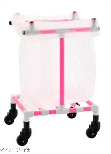 イレクター ゴミカート（ゴミ箱台車）４５Ｌ ピンク（Ｐ１）