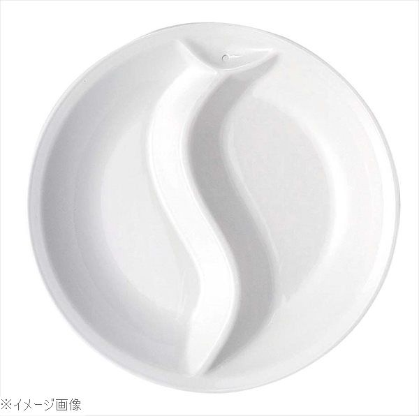丸型・中華電磁サーバー専用セラミックフードパン仕切付４０ｃｍ用 ６５－６４４－２ＣＹ