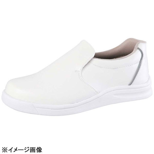 ノサックス厨房靴グリップキング先芯入白GKS-W24.5cm
