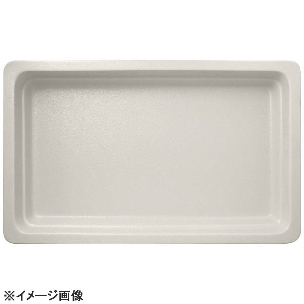 ラックポーセレンガストロノームパン角型浅1/1スノーホワイト