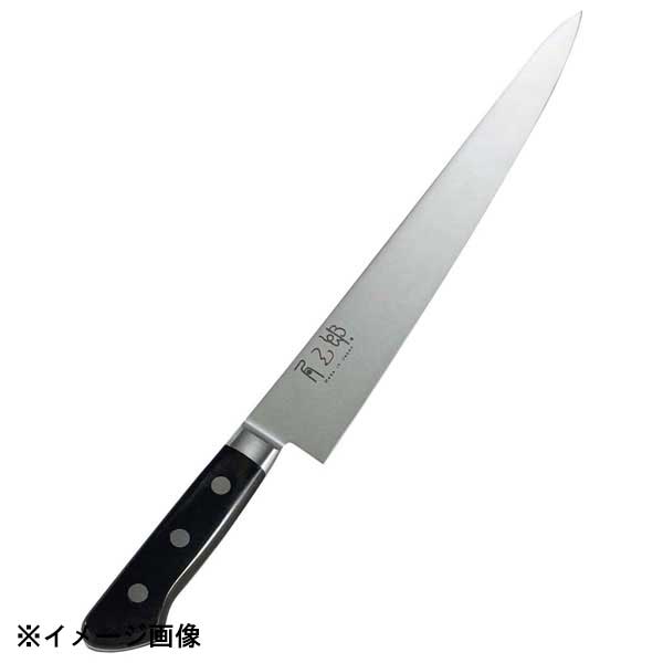 角三郎 ハイカーボン10A ツバ付パッカー柄 筋引 24cm