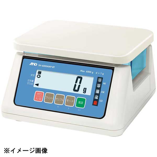 A&D 防水・防塵デジタルハカリ SH-15KAWP-BT 15kg ワイヤレス通信モデル