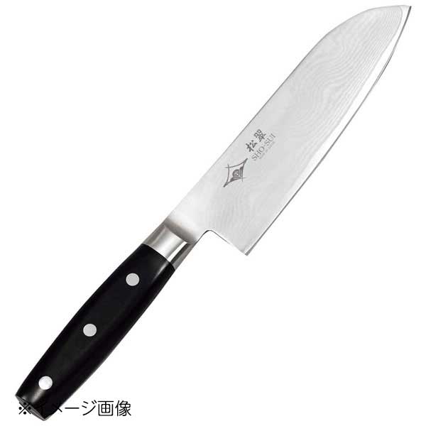 EBM 松翠 69層鋼ダマスカス 三徳 18cm