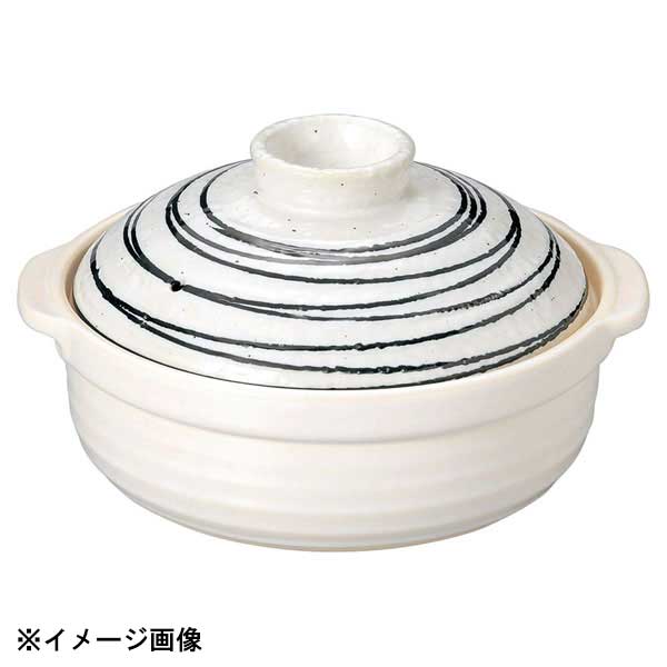 花伝 粉引黒ライン IH対応 石目7号鍋 51203077