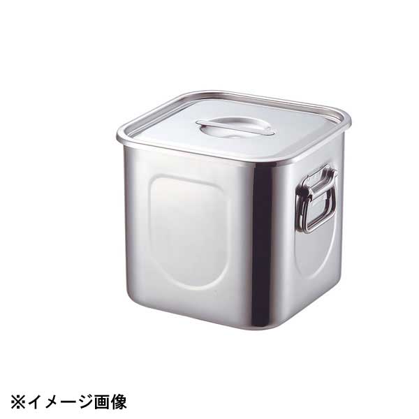 本間製作所 KO 18-8角キッチンポット 27cm(19.0L) 016014