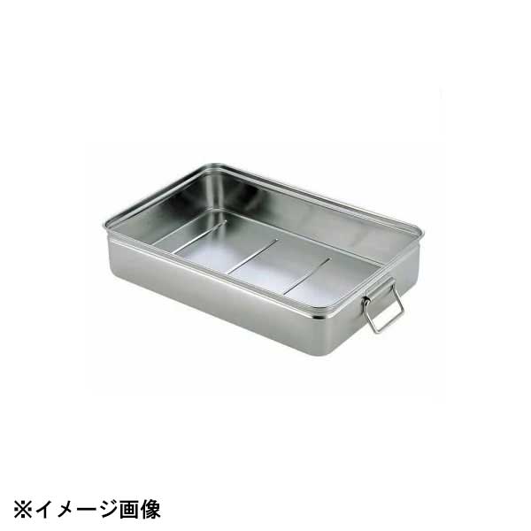 赤川器物製作所 AG 18-8番重バット 手付 小 80浅型 026065