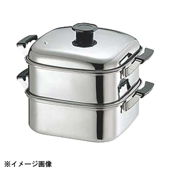 竹越工業 T18-8角蒸器 3段27cm 270×270 045042