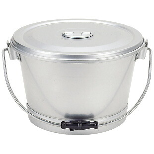 アルミ 一重食缶クリップ無し ASN-10 10L｜ダイニングマート