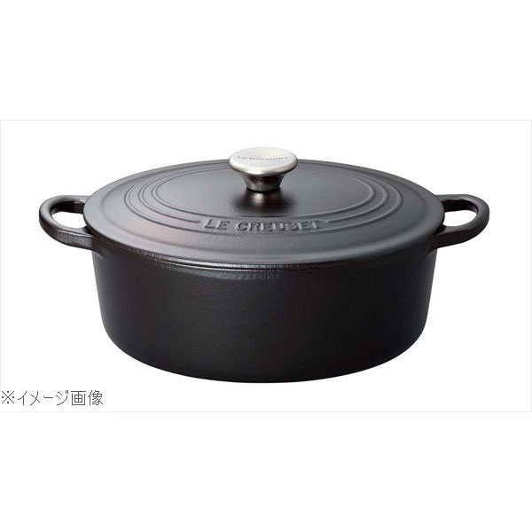 ル・クルーゼ (Le Creuset) ココット・オーバル マットブラック 27cm 2102