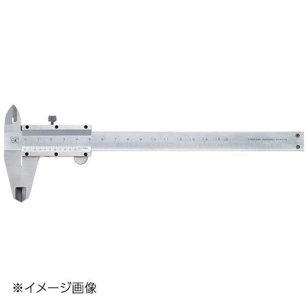 新潟精機 SK シルバーM型ノギス2段読み 150mm SK-M150W