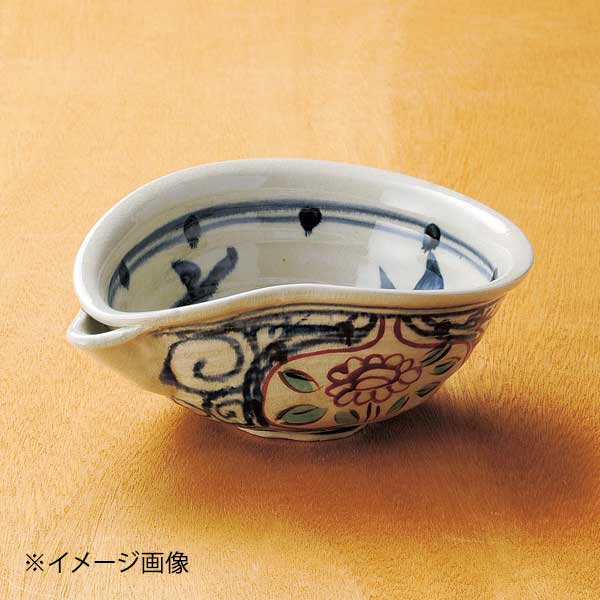 赤絵阿南片口6.5鉢