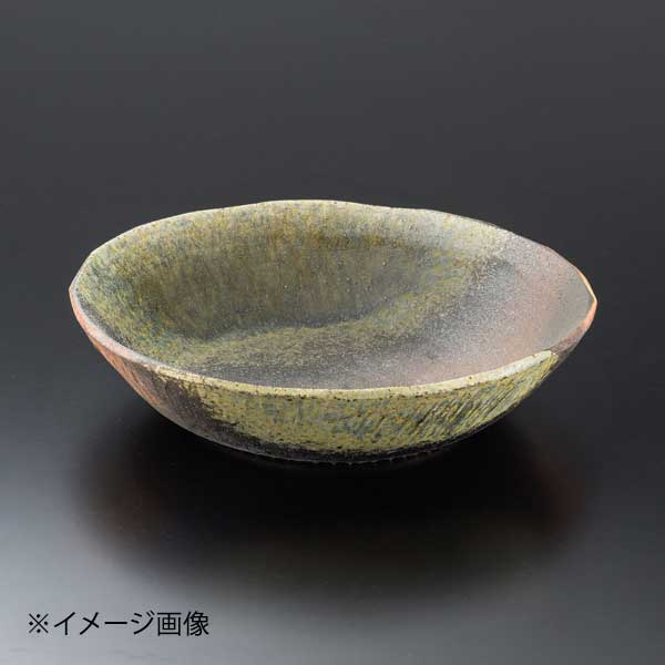 火色灰釉吹13.0大鉢(信楽焼)