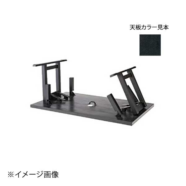 [木]6人膳(8本脚)1800&times;900&times;H600/H325 鳥居型黒乾漆｜ダイニングマート