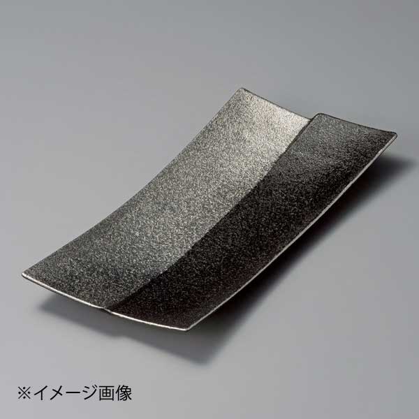 銀&黒仕切菱型長角皿 4,435円