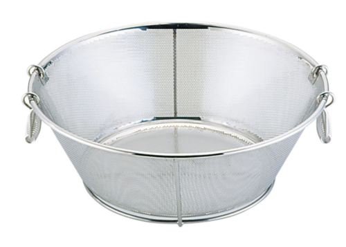 12235円 【ポイント10倍】 UK 18-8 パンチング揚げザル 平底 48cm 補強付