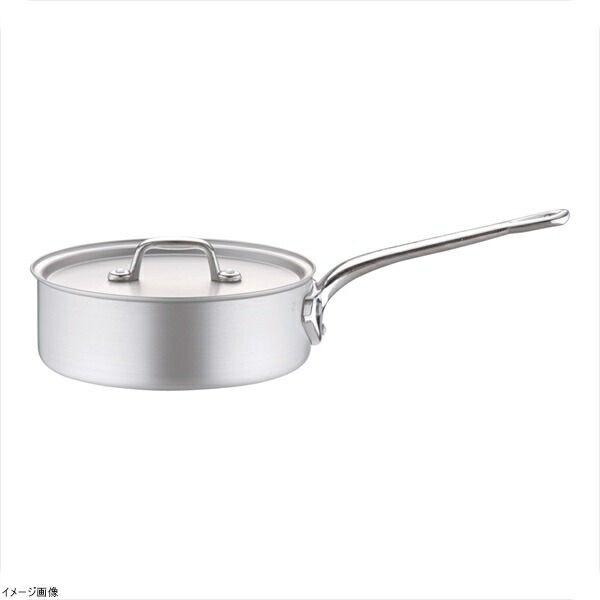 アルミ プロセレクト浅型片手鍋（目盛付） ２１cm