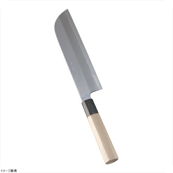 堺實光 紋鍛 鎌薄刃庖丁（片刃） ２１ｃｍ