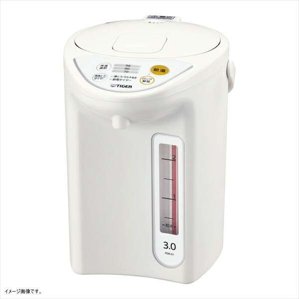 タイガー 魔法瓶 マイコン 電気 ポット 3L ホワイト PDR-G301-W Tiger|ダイニングマート