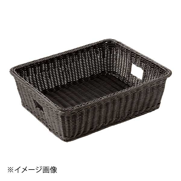 樹脂脱衣かご手付 大 ダークブラウン