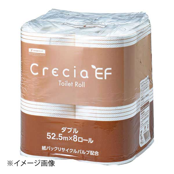 クレシア クレシア EFトイレットロール 8R ダブル52.5m(64個入)