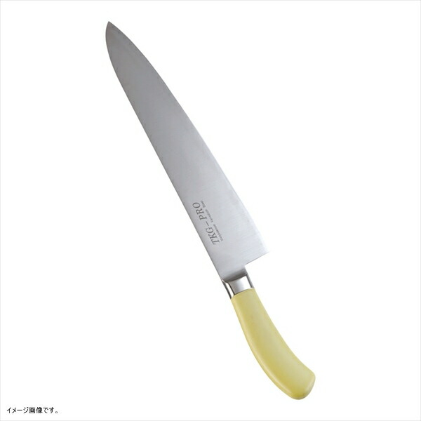 TKG TKG-PRO 抗菌カラー包丁 牛刀 30cm イエロー｜ダイニングマート
