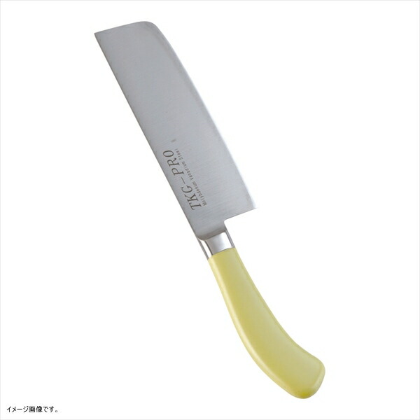 TKG TKG-PRO 抗菌カラー包丁 菜切庖丁 16cm イエロー