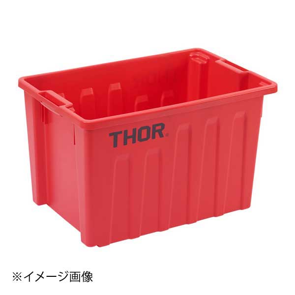 Trust TRスタッカブルトートボックス(フタ無) 55L 3022 レッド 3022RD