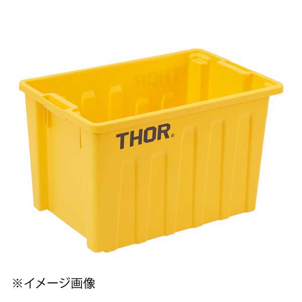 Trust TRスタッカブルトートボックス(フタ無) 55L 3022 イエロー 3022YL