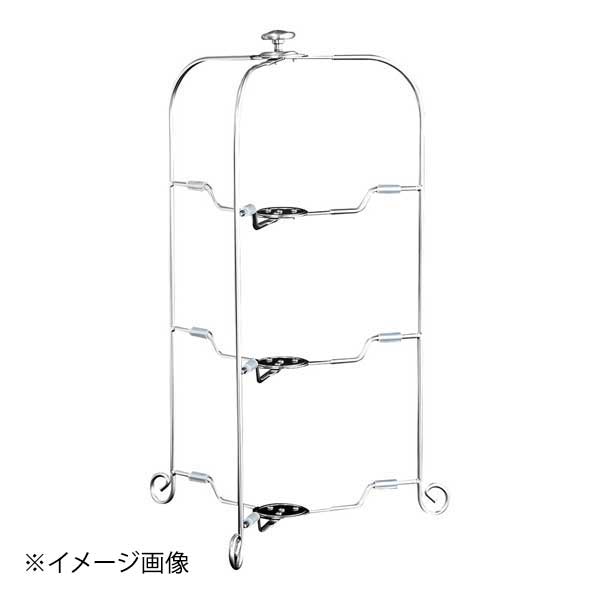 サクライ ワンタッチプレートスタンド M3段 ミラー仕上げ｜ダイニングマート