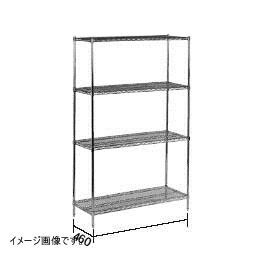 TKGワイヤーシェルフセット S1848C×P74C×5段|ダイニングマート
