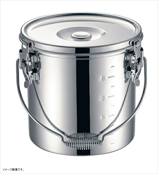 仔犬 19-0 IH対応スタッキング給食缶 24cm 10.0L