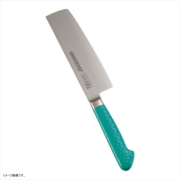 ハセガワ 抗菌カラー庖丁 菜切 16cm グリーン MNK-16