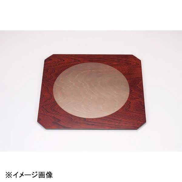 若泉漆器 尺1寸けやき隅切敷膳 透かし日輪ゴールド B-36-2