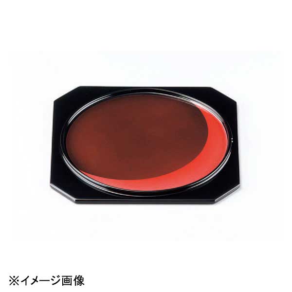 若泉漆器 日の出盆 紅月本漆塗 B-9-85