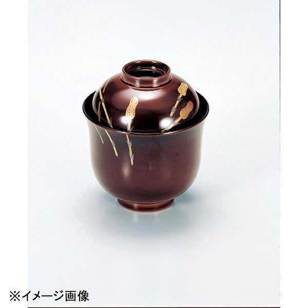 若泉漆器 姫小吸椀 溜つくし 本漆塗手描蒔絵 W-2-78