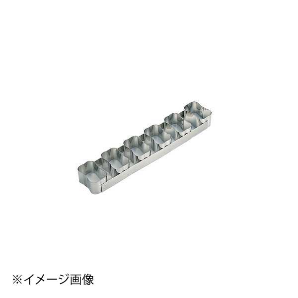 ホワイトサム 18-10ケーキリング波長方型 6連