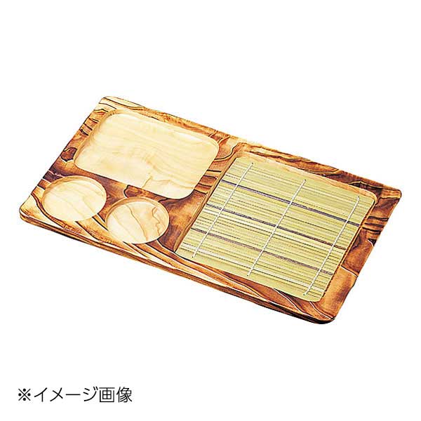 ヤマコー 用美 焼杉天ザル「N-82」 *竹ス付 19101