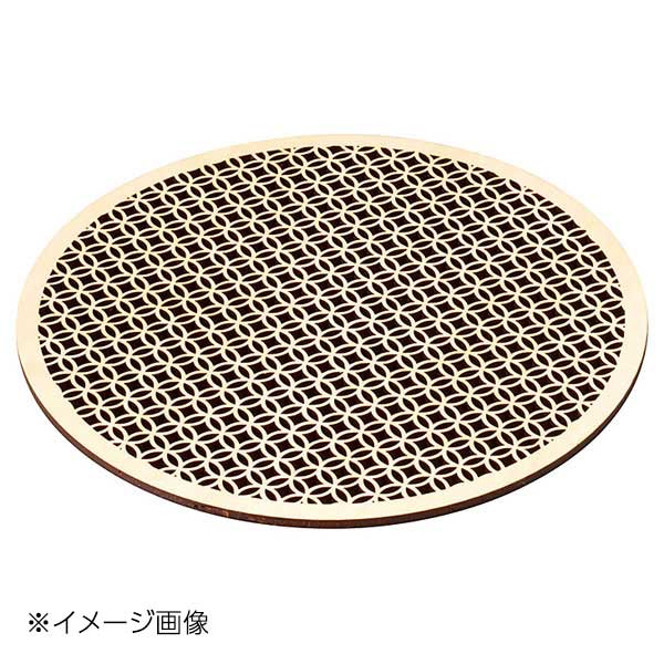 ヤマコー 用美 ひのき細密膳 丸 (小) 七宝 38137