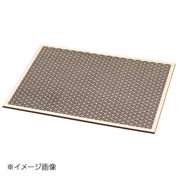 ヤマコー 用美 ひのき細密膳 長角 (大) 青海波 38138
