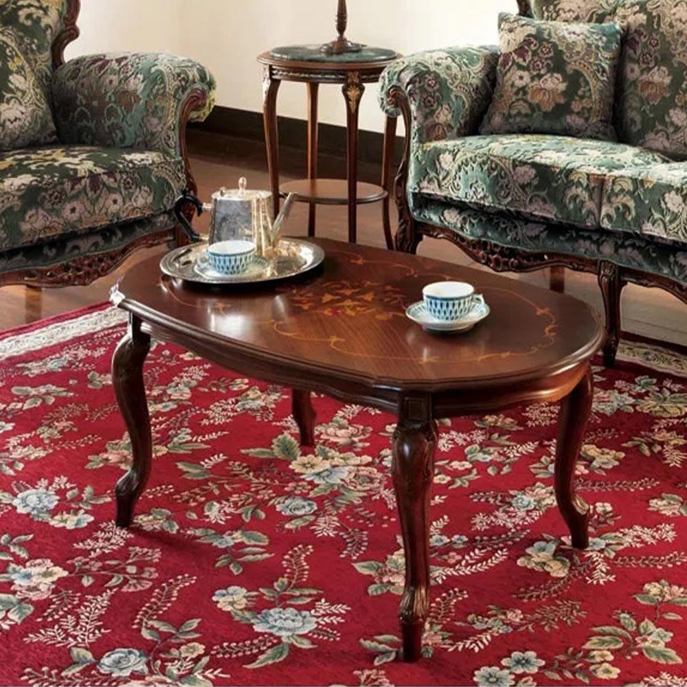 楽天市場】イタリア製 象嵌 センターテーブルテーブル クラシック