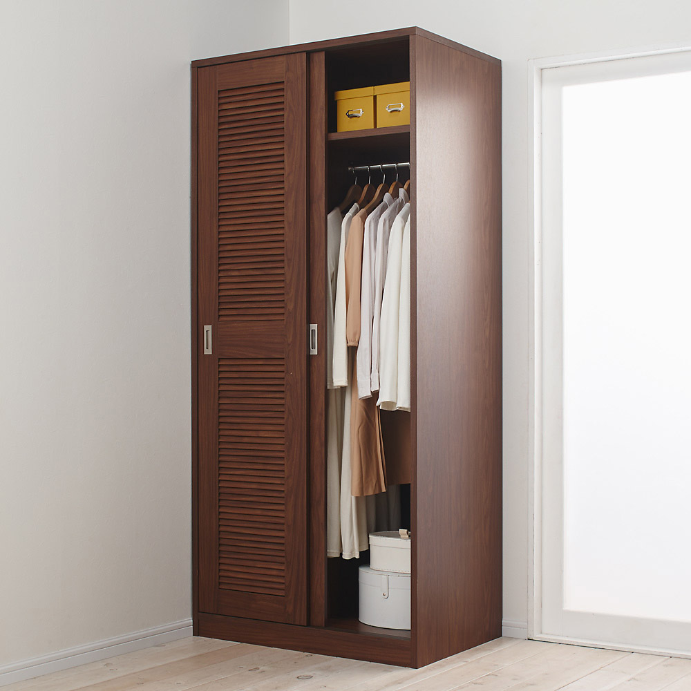 調度品 保管 装束収納 クロゼット 押し込み 通気気象の可愛い 引き戸ルーバーワードローブ 横幅1cm Lr0297 Cannes Encheres Com