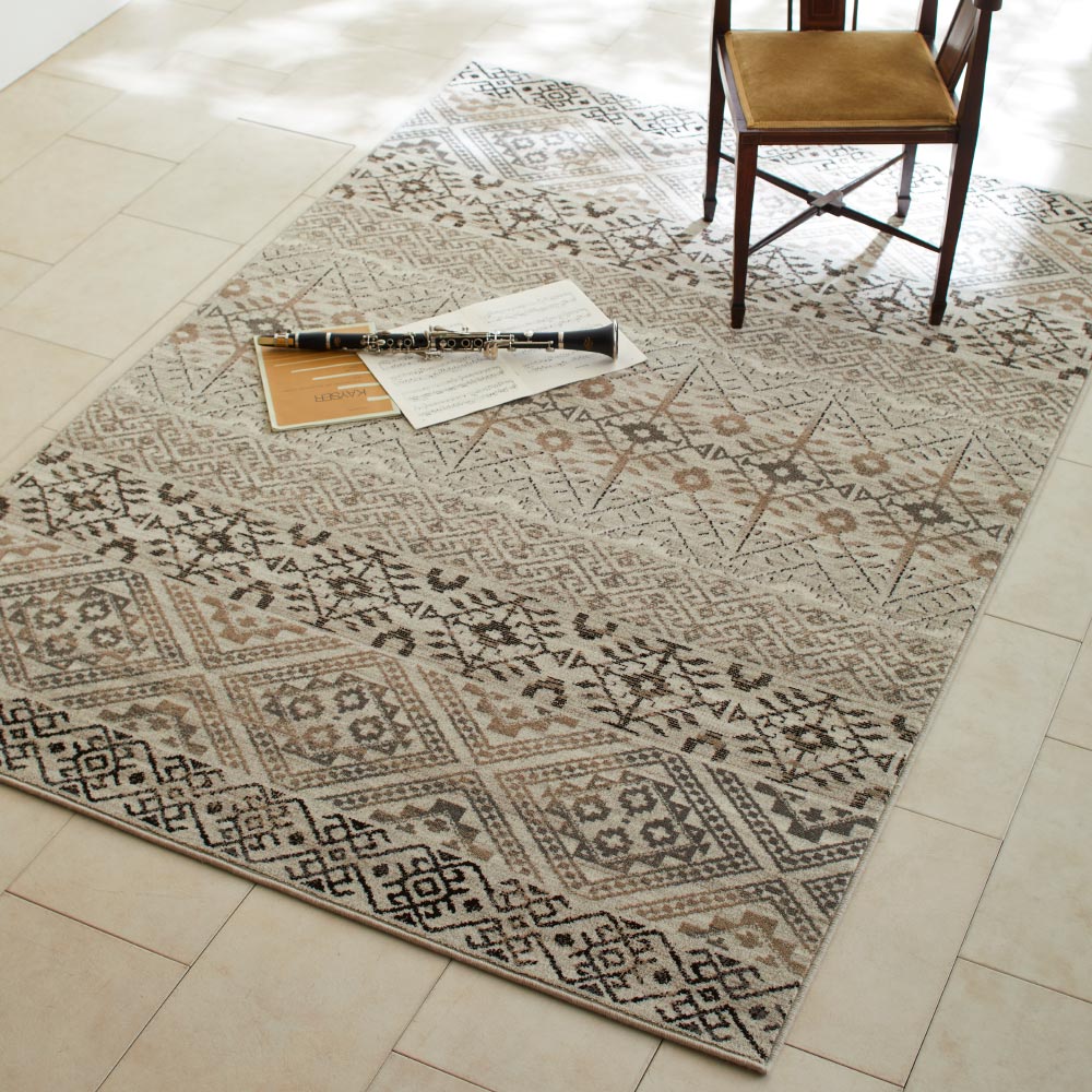 【最大7000円OFFクーポン 4月20日迄】 ≪約140×200cm≫ 無染色ウールラグ エルデネ 防音カーペット 防音マット カーペット ラグ マット 600805 ＼LINE友だち登録でクーポン／
