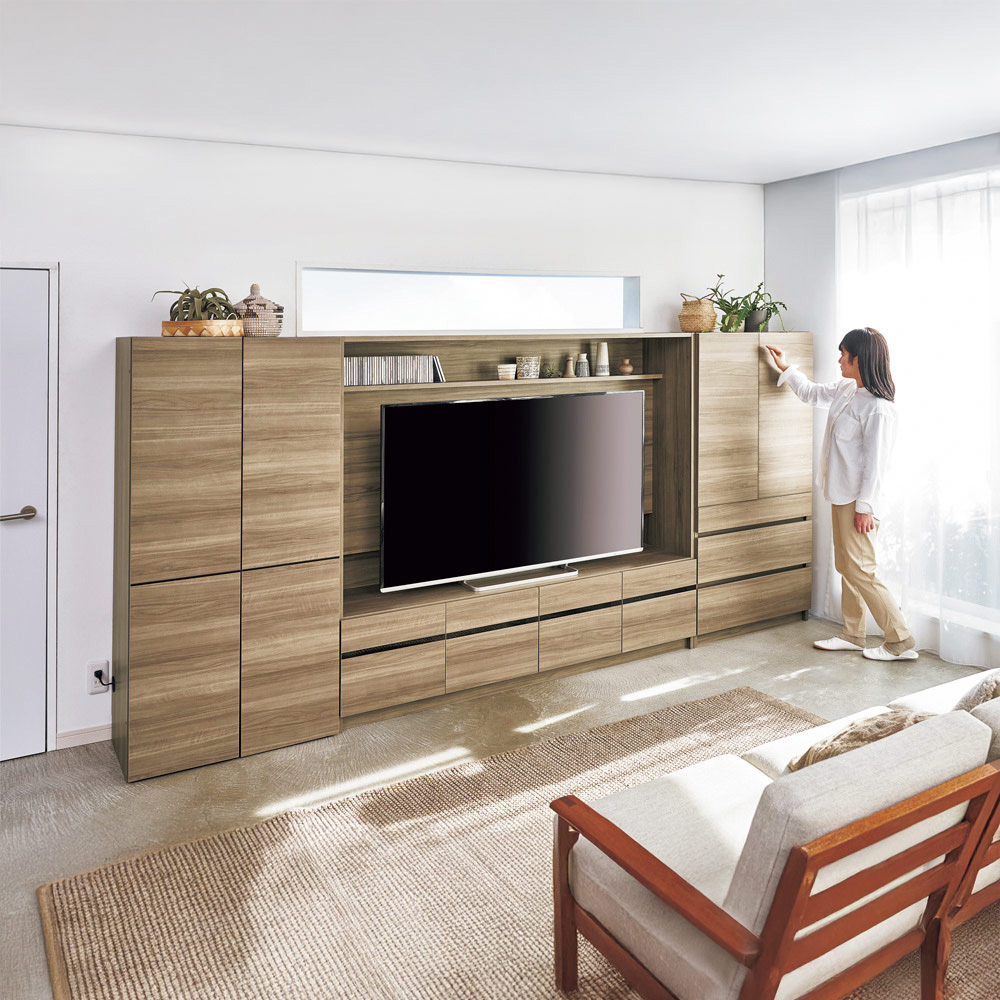 楽天市場】＼LINE友だち登録で500円オフクーポン／ 壁面収納テレビ台